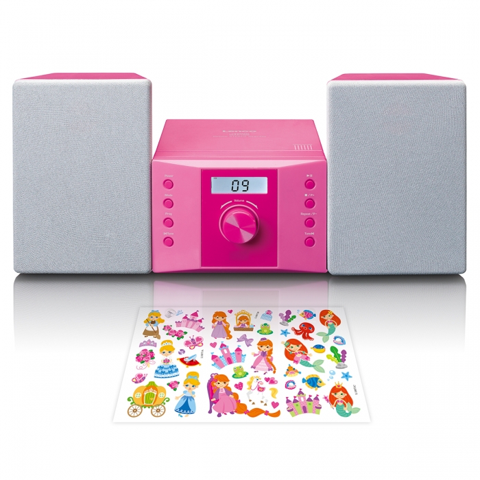 Μίνι Hi-Fi Ηχοσύστημα 2. 0 4 W Με CD Player Ροζ
